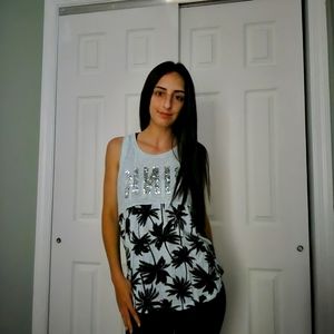 Victoria's Secret PINK tank top. PALM TREES